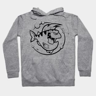 Cartoon crazy fish Hoodie